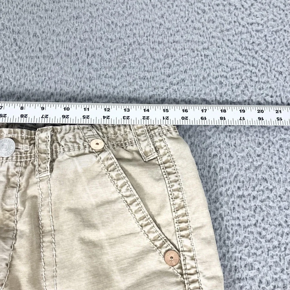 True Religion Cargo Shorts Mens 29 Beige‎ 12